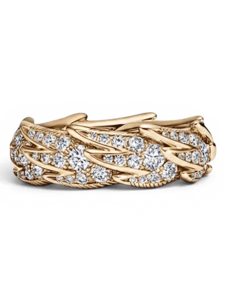 Anillo Tiffany & Co. Trenzado Dorado