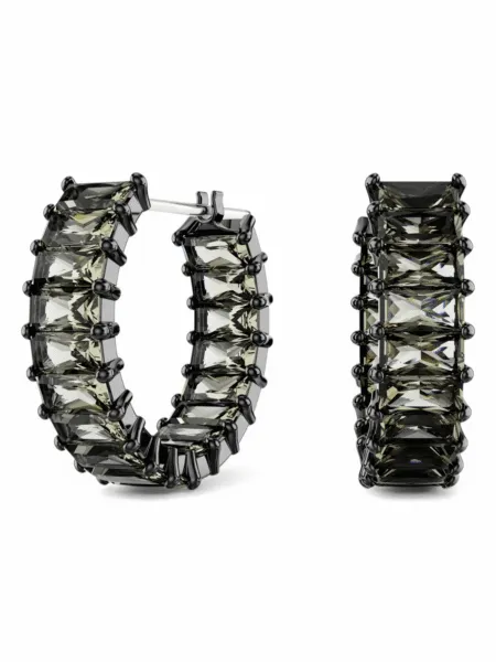 Aros Swarovski Matrix Baguette Gris
