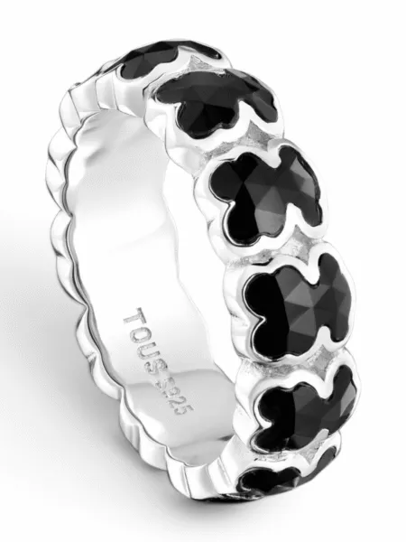 Anillo Tous Mediano Icon Color Negro Ref. 10042844-C