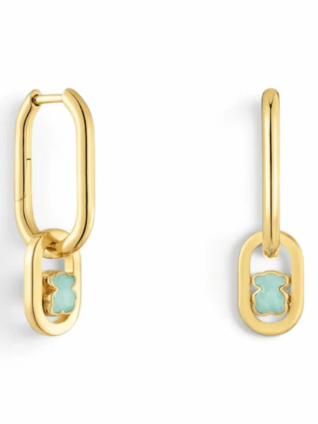 Aros Tous Camille Amazonita Verde