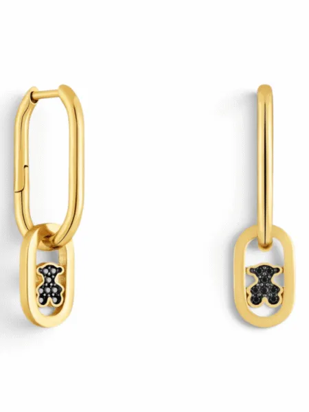 Aros Tous Camille Dorado Negro