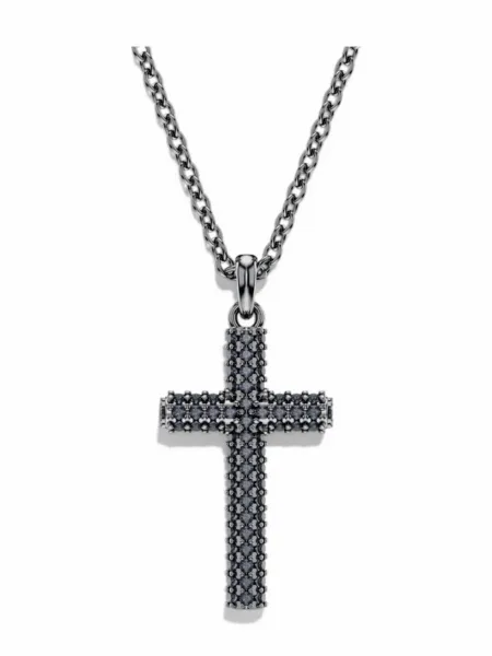 Collar Swarovski Cruz Negra