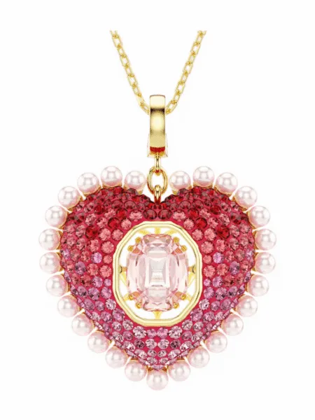 Collar Swarovski Corazón Perlas