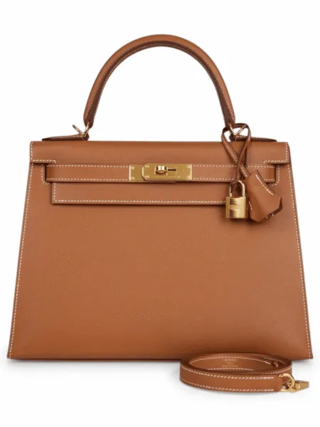 Bolso Hermès Kelly Marrón Caramelo