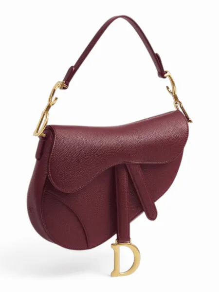 Bolso Dior Saddle Rojo Oscuro