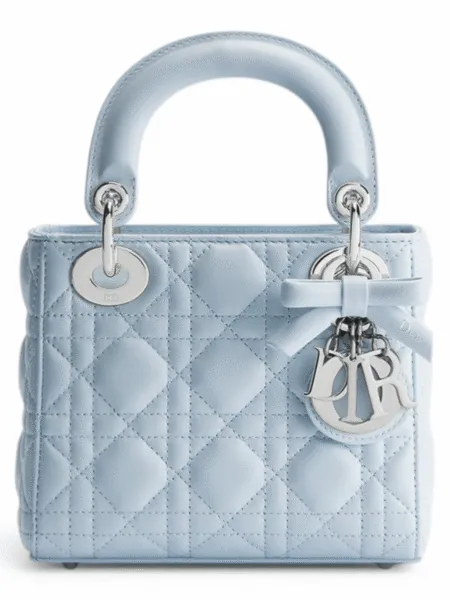 Bolso Dior Mini Lady Dior Celeste