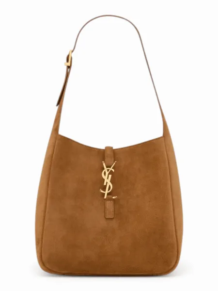 Bolso Saint Laurent Le 5 À 7 Marrón Gamuza