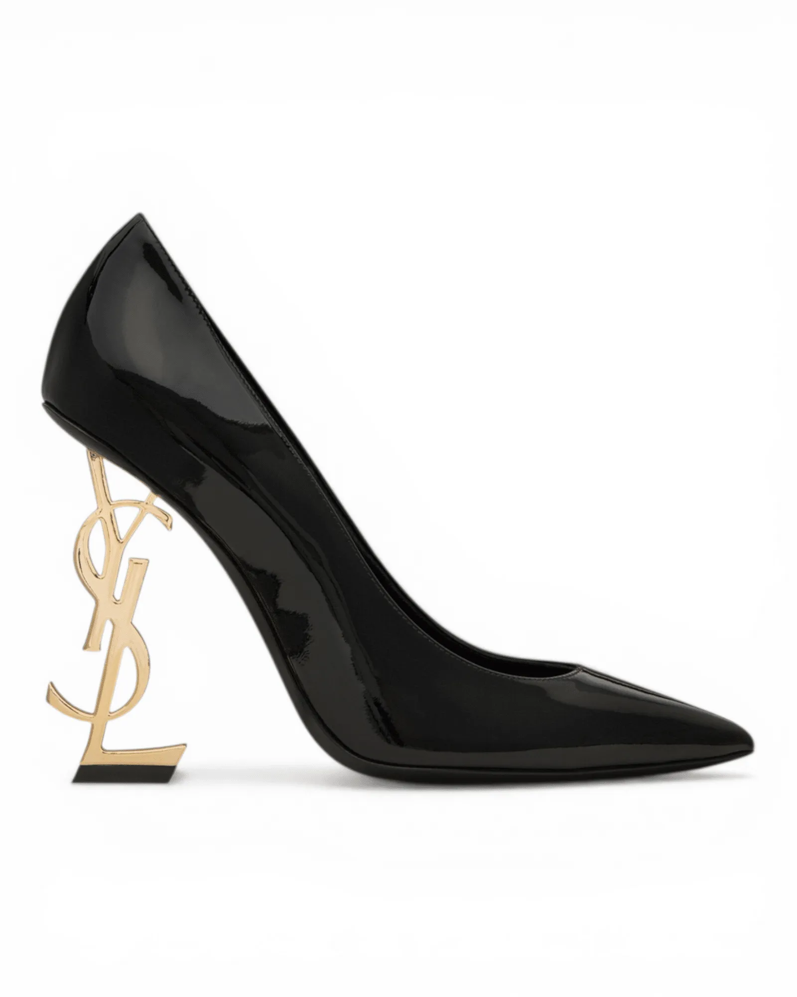 Zapatos Saint Laurent Tacón Opyum Charol Negro