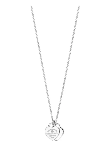 Collar Tiffany & Co. Return To Tiffany con Doble Placa Plateado Ref. TIFXL364
