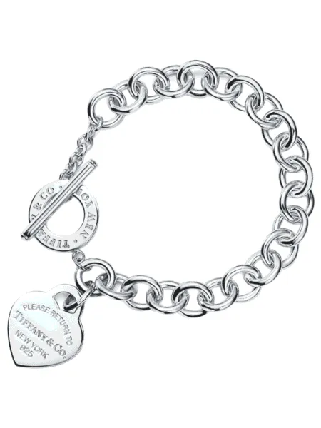 Brazalete Tiffany & Co. Corazón Return To Tiffany Plateado