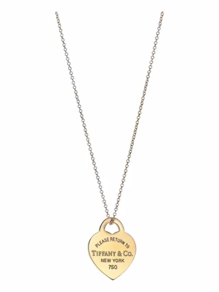 Collar Tiffany & Co. Return To Tiffany Placa Dorado