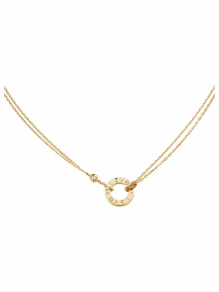 Collar Cartier Love Doble Dorado