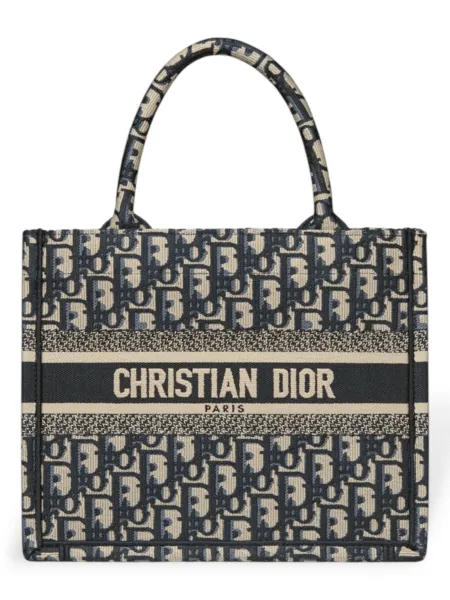 Bolso Dior Book Tote Bordado Azul Pequeño