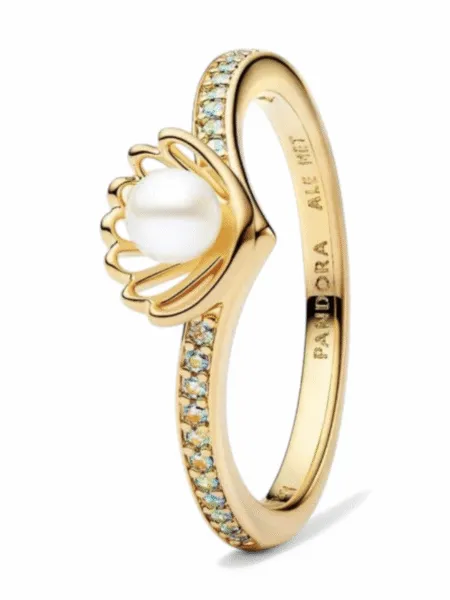 Anillo Pandora Concha Princesa Ariel