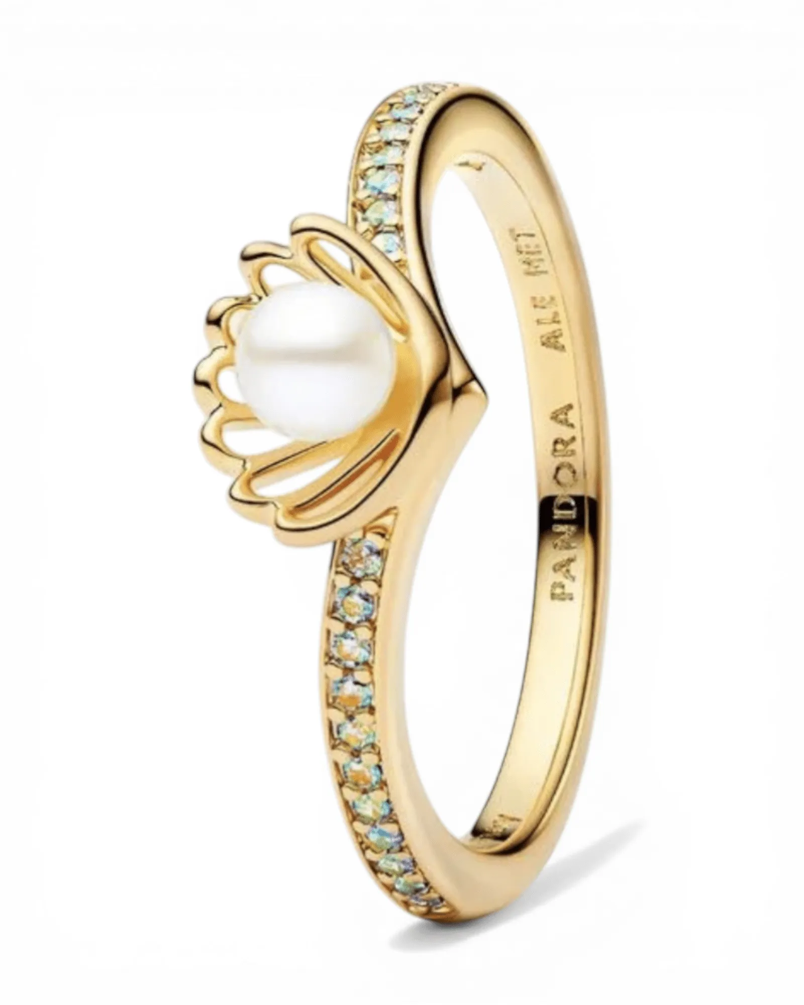 Anillo Pandora Concha Princesa Ariel
