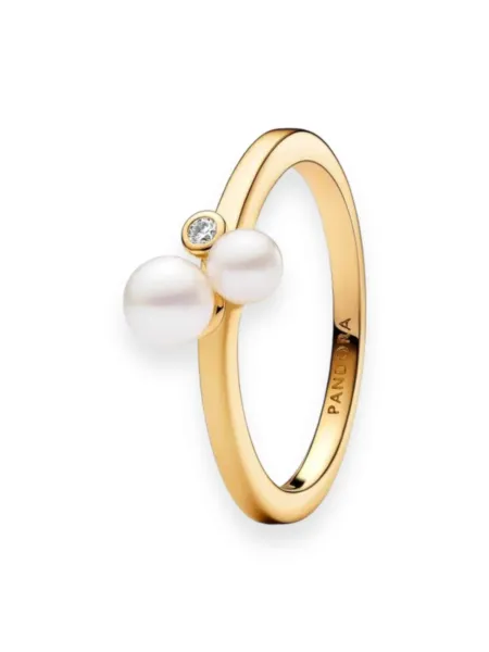 Anillo Pandora Dúo Perlas