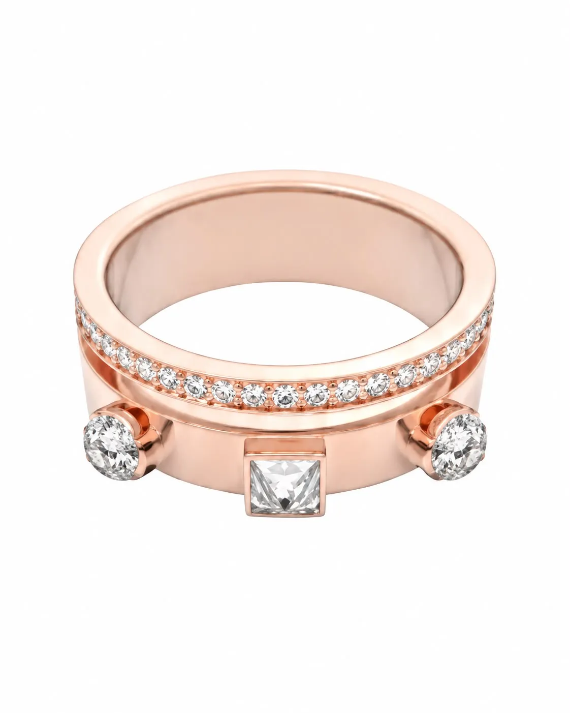 Anillo Swarovski Thrilling Rosegold Despacho Inmediato
