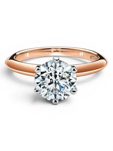 Anillo Tiffany & Co. Compromiso Solitario Rosegold