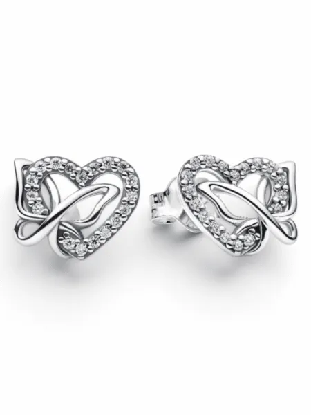 Aros Pandora Corazón Mariposa