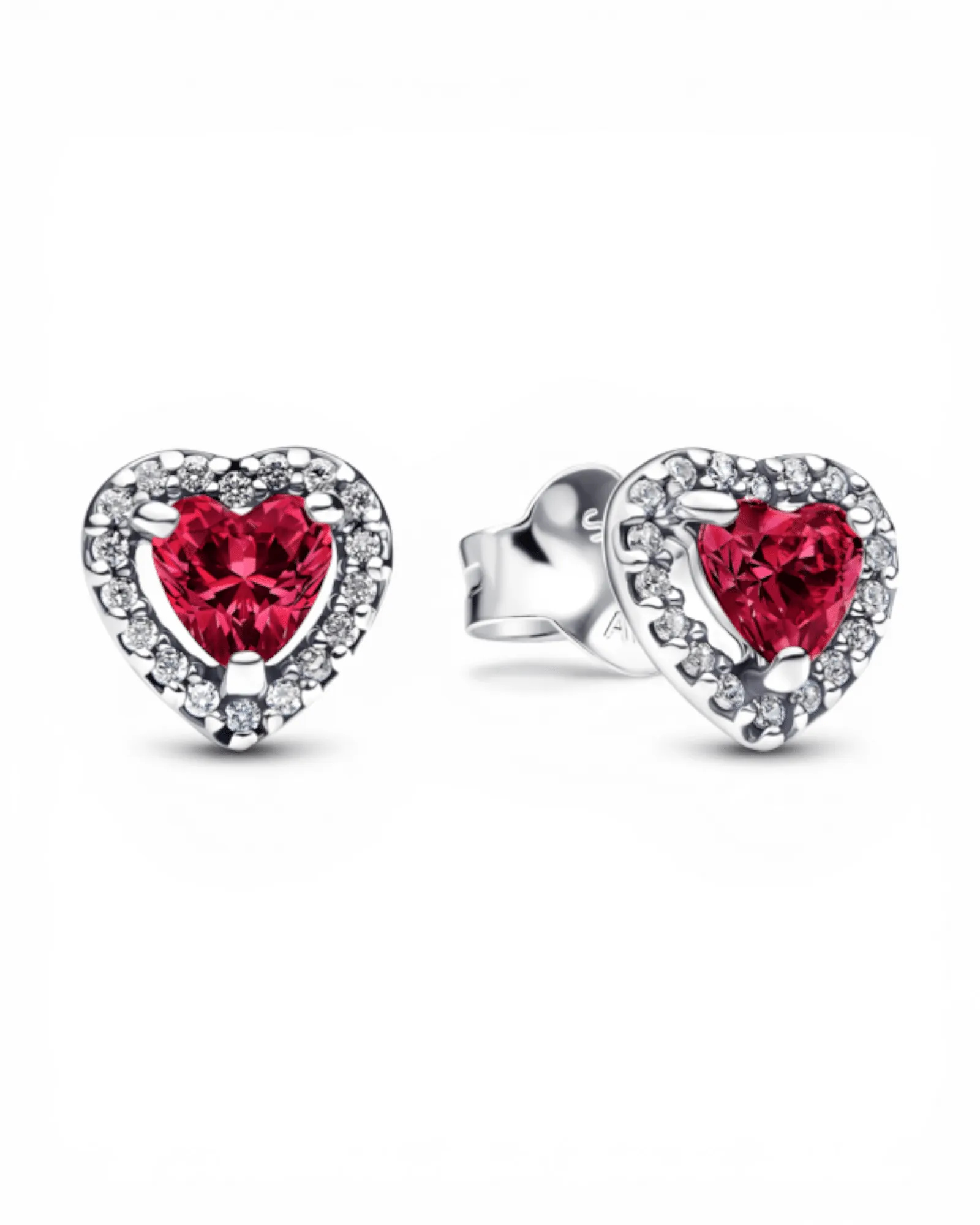 Aros Pandora Corazón Rojo