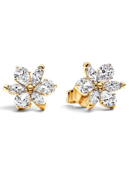 Aros Pandora Herbario Flor Dorados