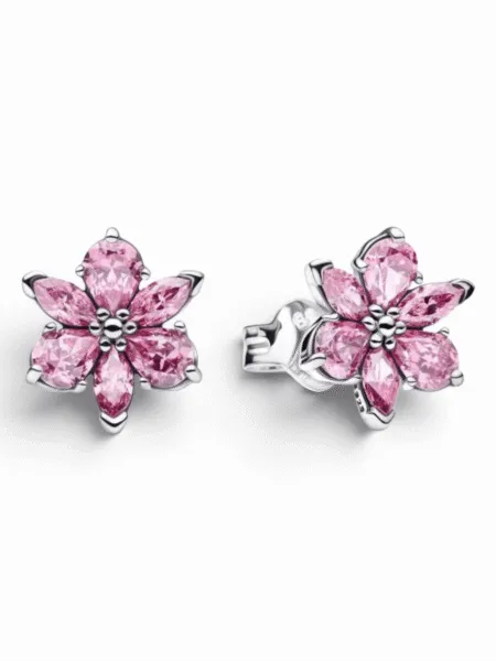 Aros Pandora Herbario Flor Rosa