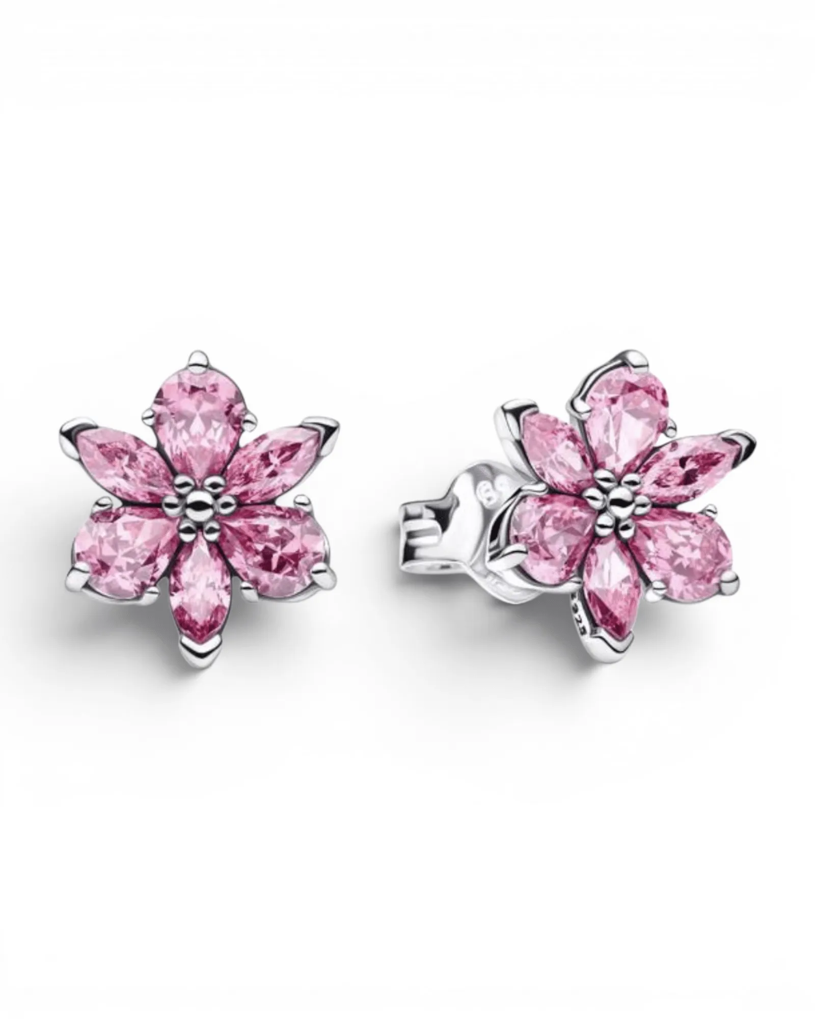 Aros Pandora Herbario Flor Rosa