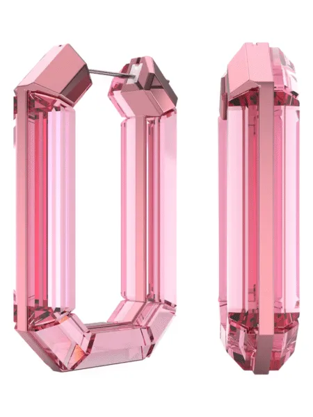 Aros Swarovski Cóctel Lucent Rosado