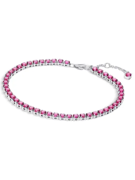 Brazalete Pandora Tenis Rosa Reluciente