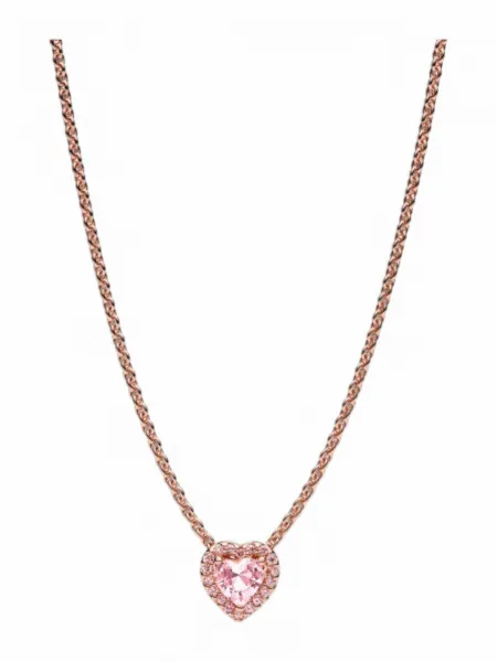 Collar Pandora Corazón Rosegold