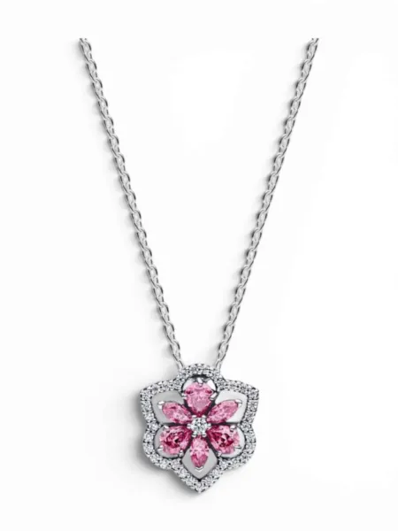Collar Pandora Herbario Rosado