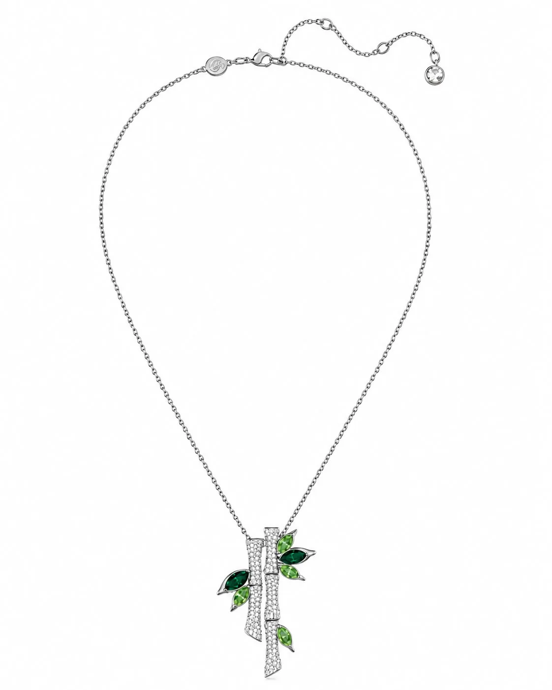 Collar Swarovski Bambú Verde Despacho Inmediato