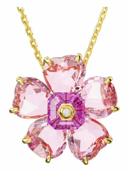 Collar Swarovski Florere Flor Rosa