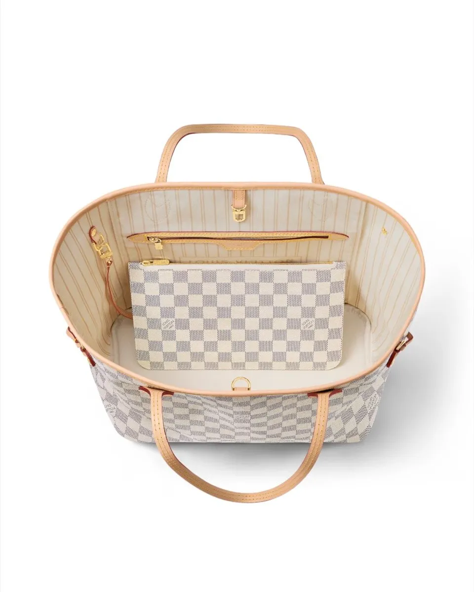 Bolso Louis Vuitton Neverfull Damier Azur Beige GM - Imagen 2