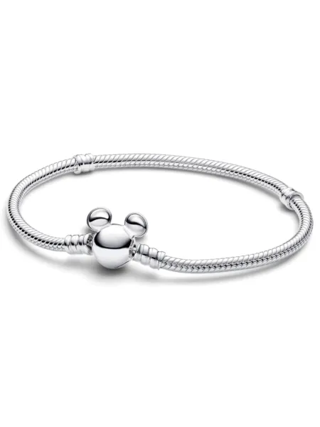 Brazalete Pandora Moments Mickey Mouse Disney Plateado