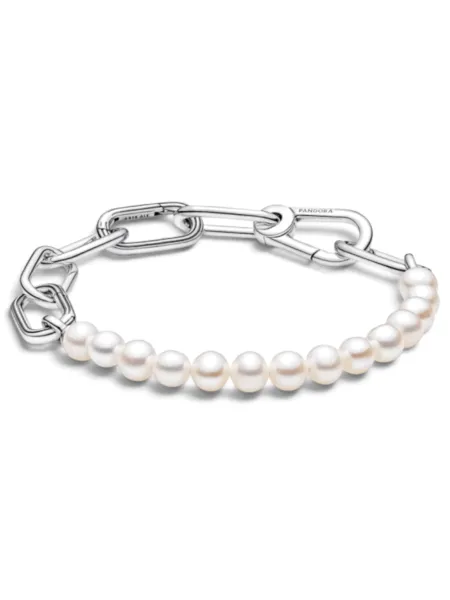 Brazalete Pandora Perlas Pandora ME Plateado