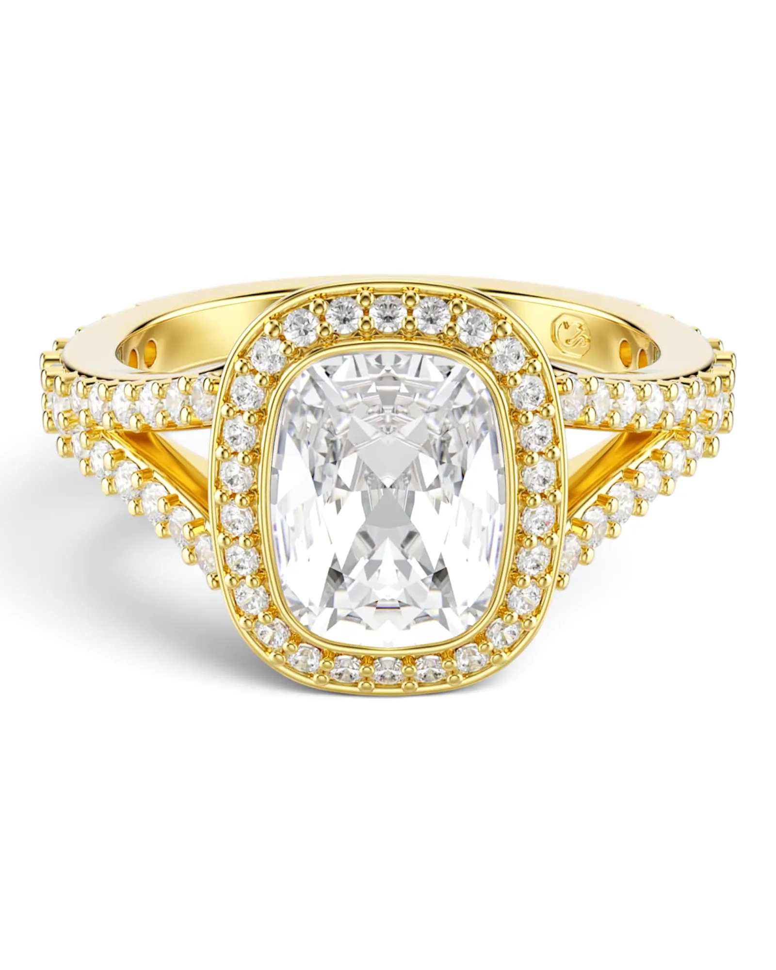 Anillo Swarovski Una Angelic Dorado