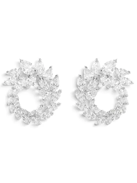 Aros Swarovski Mesmera Corona Abierta Plateados