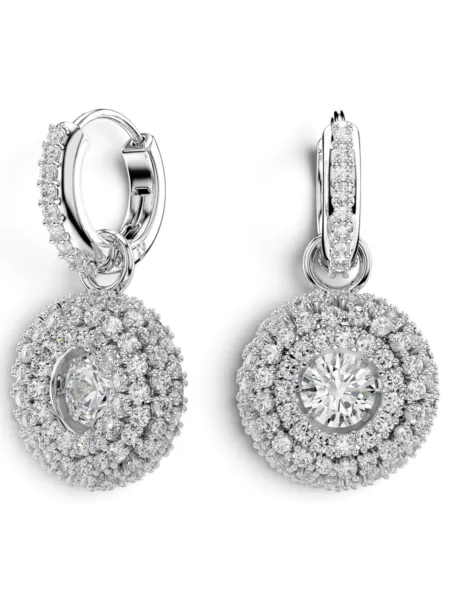 Aros Swarovski Sublima Danzantes Plateados