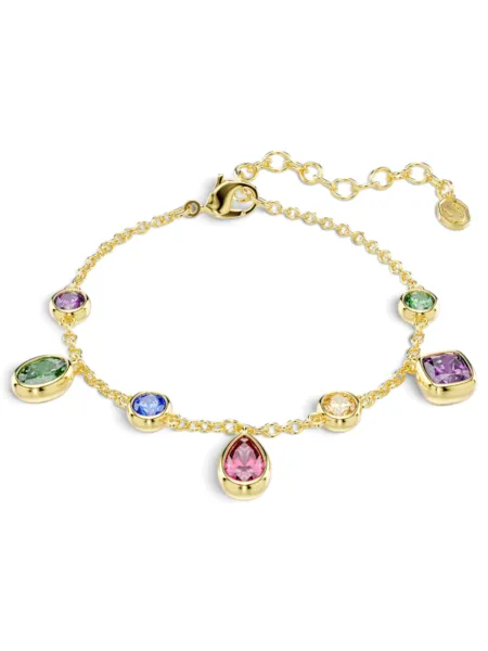 Brazalete Swarovski Imber Multicolor Dorado