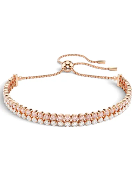 Brazalete Swarovski Matrix Tennis Rosegold