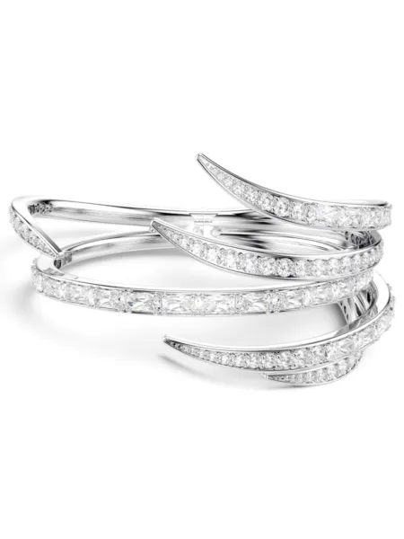 Brazalete Swarovski Rígido Vienna Alas Plateado
