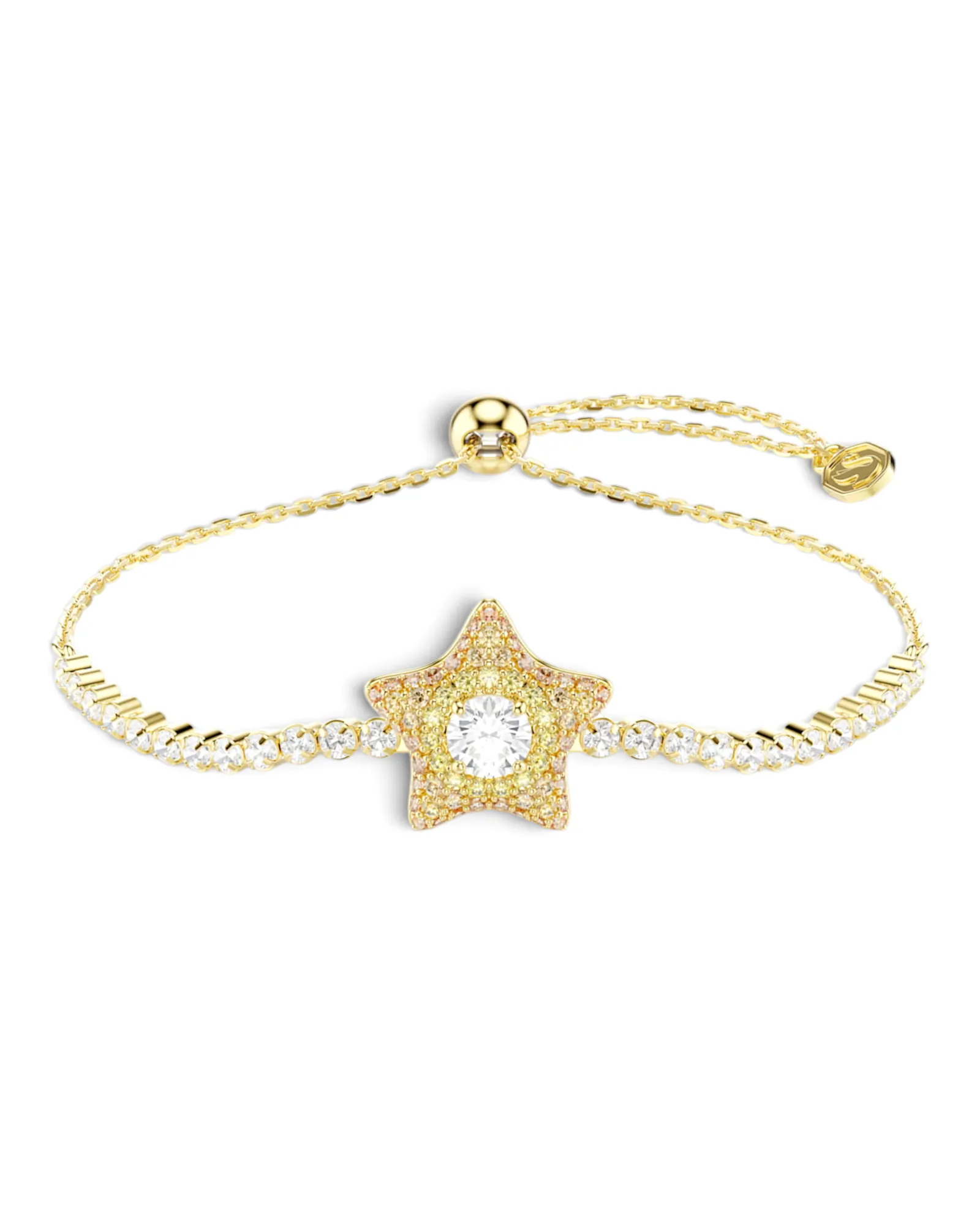 Brazalete Swarovski Sublima Estrella Dorado