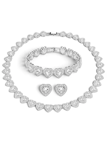 Conjunto Swarovski Ariana Grande Corazones