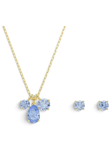 Conjunto Swarovski Mesmera Azul con Dorado