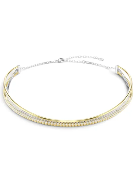 Gargantilla Swarovski Hyperbola Rígida Dorada