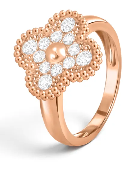 Anillo Van Cleef & Arpels Alhambra Rosegold con Brillos