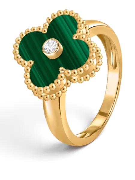 Anillo Van Cleef & Arpels Alhambra Verde con Brillo