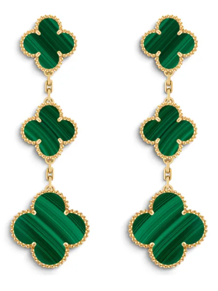 Aros Van Cleef & Arpels Magic Alhambra 3 Motivos Verdes