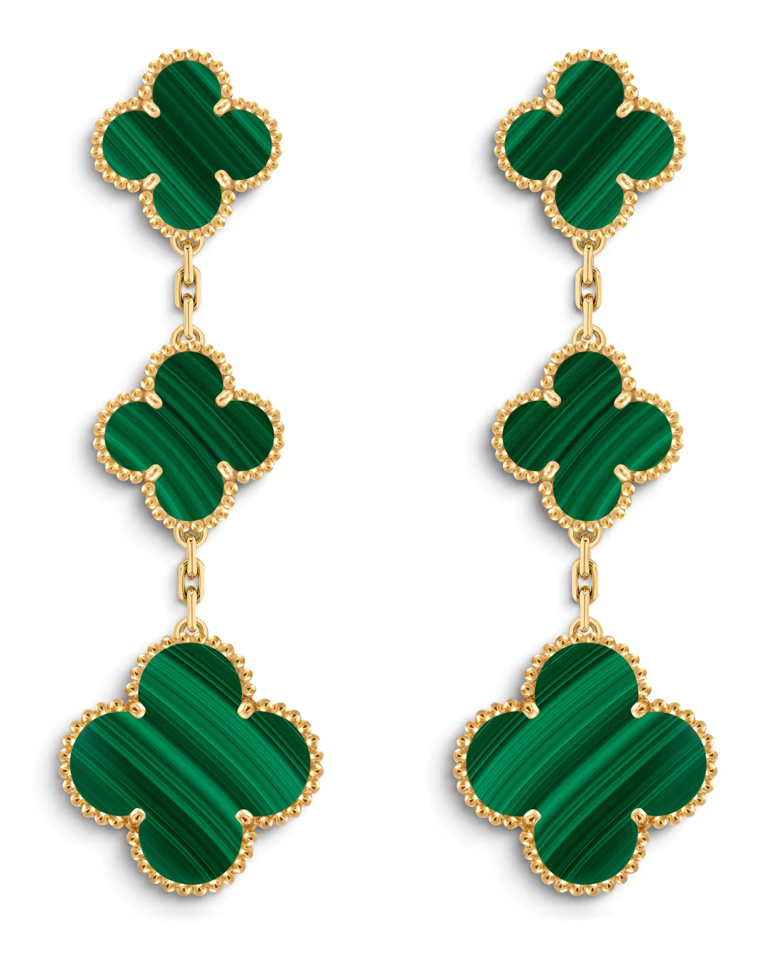Aros Van Cleef & Arpels Magic Alhambra 3 Motivos Verdes